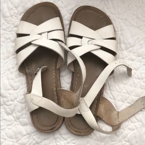 White Size 8 Salt Water Sandals